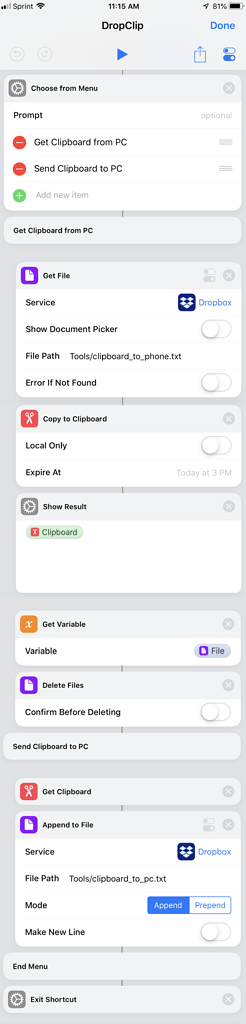 Clipboard from Phone to PC and Clipboard from PC to Phone - Windows